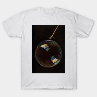 Optics - A Soap Bubble Exhibiting Interference Colours by Blaise Alexandre Desgoffe T-Shirt